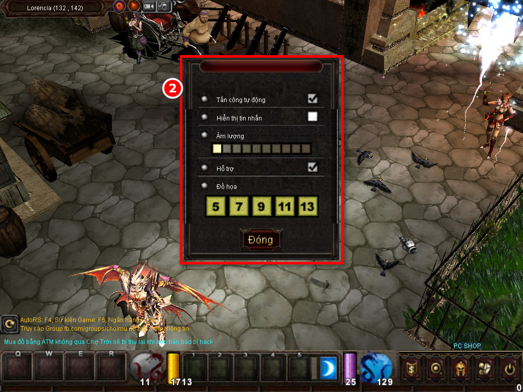 Chức năng chính của Game MU Lạc Việt Chức năng chính của Game MU Lạc Việt